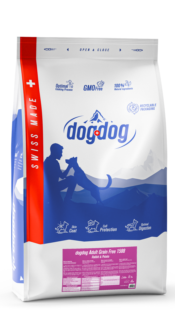 dogdog® Adult Grain Free Rabbit & Potato Hundefutter – Verpackung