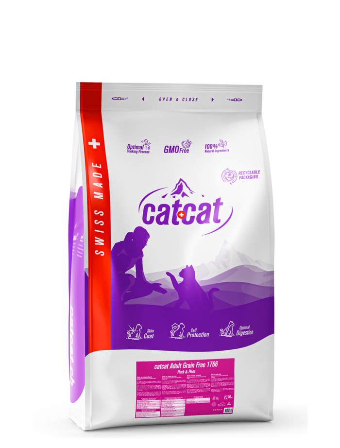 catcat® Adult Grain Free Pork & Peas Katzenfutter – Verpackung